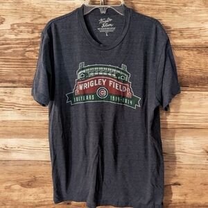 Wright & Ditson Wrigley Field Chicago Cubs 100 Years Size Large T-Shirt Gray
